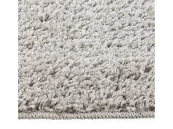Alfombra peluda antideslizante 160x230 cm ES33941 Gris claro Discount