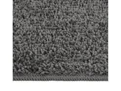 Clicnbuy Alfombra De Salón-Alfombra peluda antideslizante oscuro 200x290 cm Gris