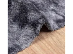 Outlet Alfombra peluda NAVARRA oscuro 160x230 cm Gris