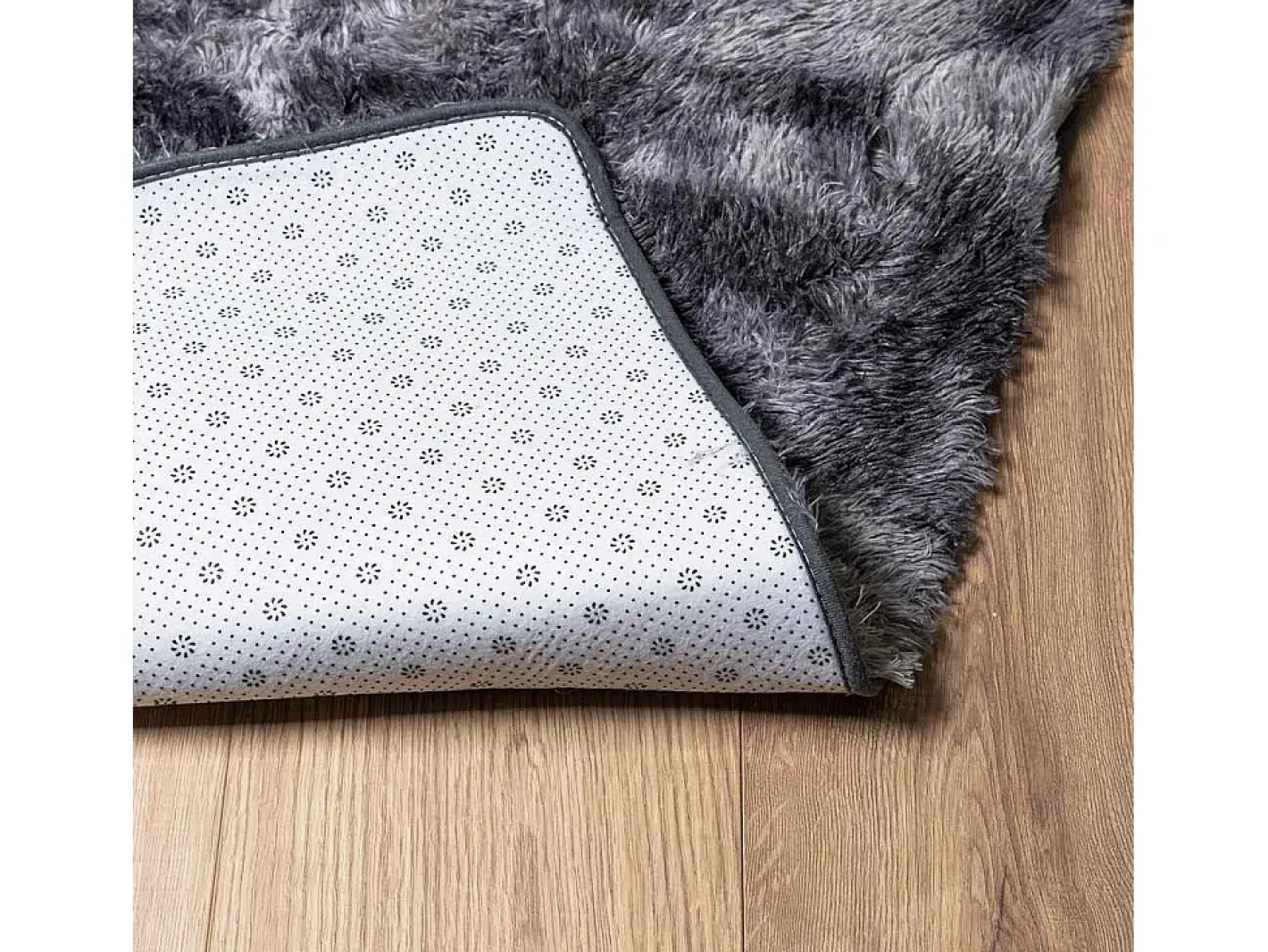 Outlet Alfombra peluda NAVARRA oscuro 160x230 cm Gris