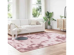Outlet Alfombra peluda NAVARRA Polvo 200x290 cm Rosa