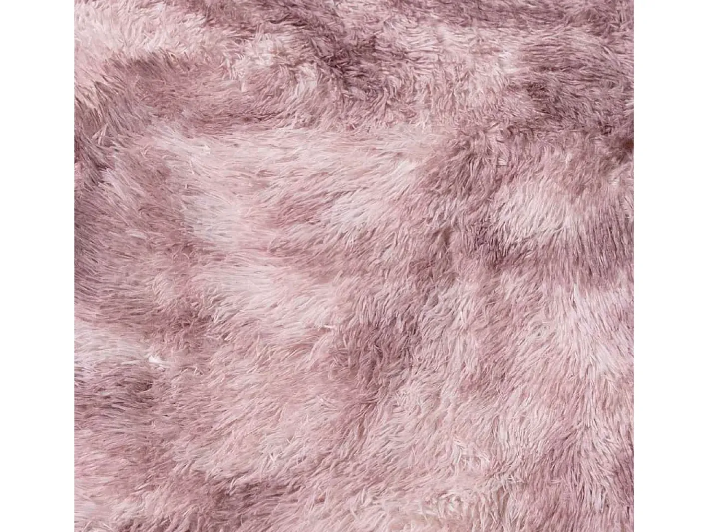 Alfombra peluda NAVARRA Polvo 240x240 cm Rosa