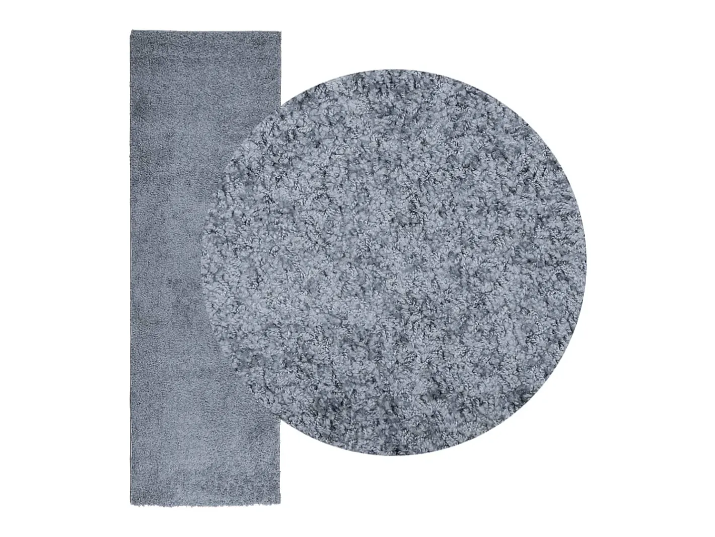 Alfombra peluda PAMPLONA, pelo largo, moderno, 80x250 cm Azul Online