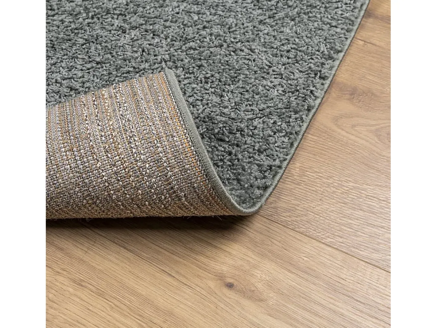 New Alfombra peluda PAMPLONA, pelo largo, moderno, 160x160 cm Verde