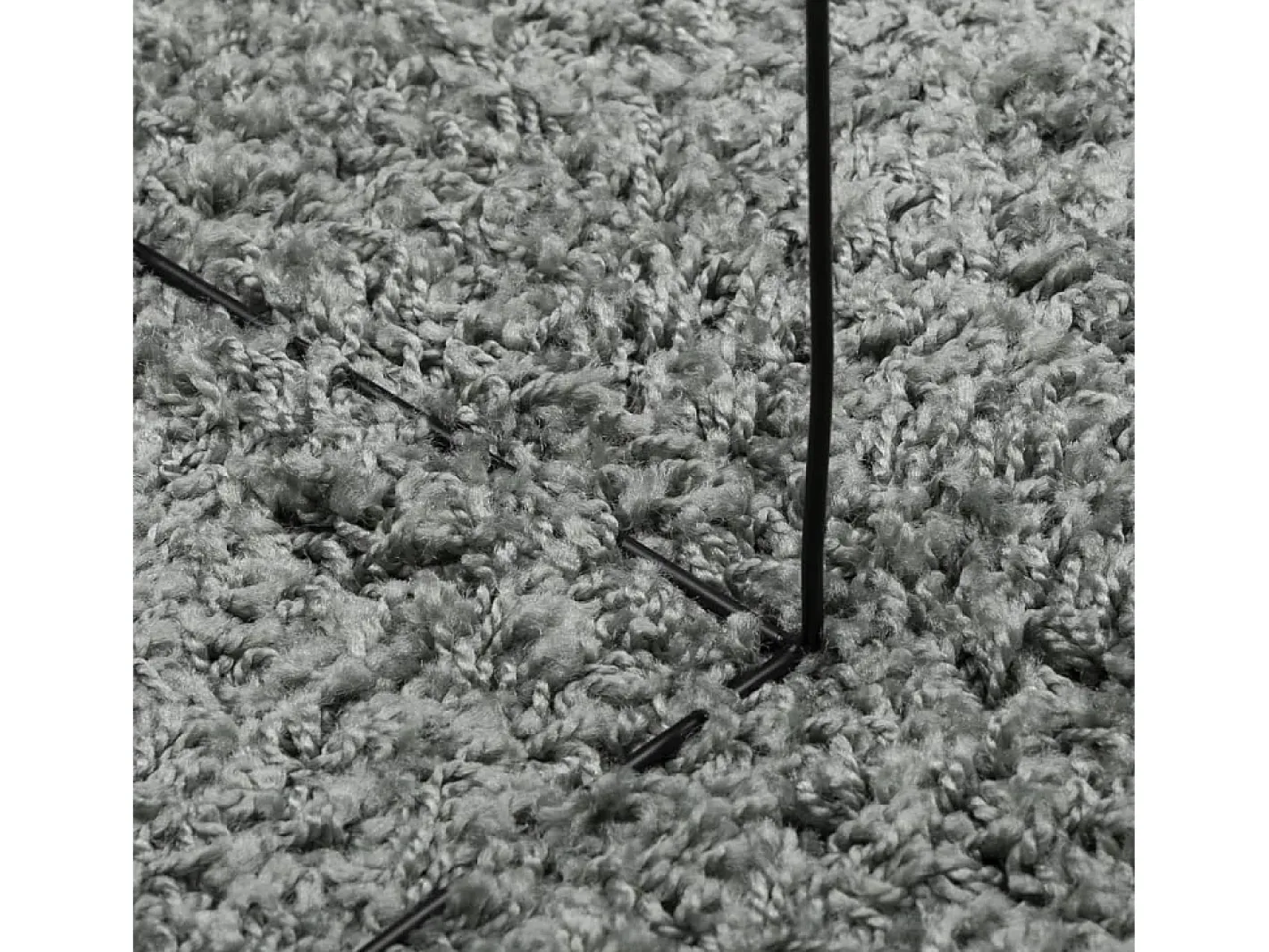 New Alfombra peluda PAMPLONA, pelo largo, moderno, 160x160 cm Verde