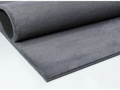 the carpet Alfombra piel sintética suave lavable - Antracita - 140 x 200 cm - COSY Gris antracita Sale