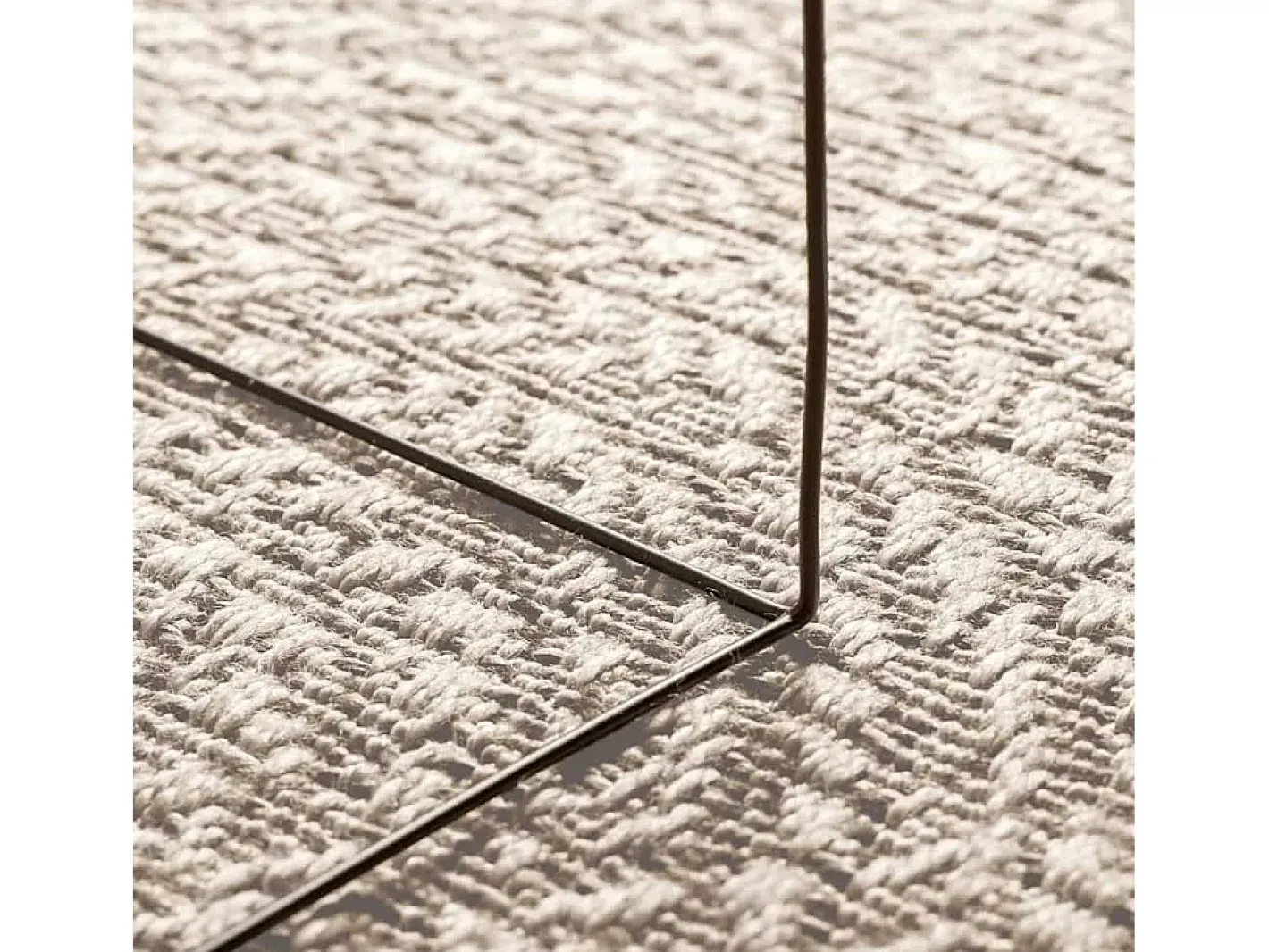Alfombra De Cocina-Alfombra PP color crema Blanco