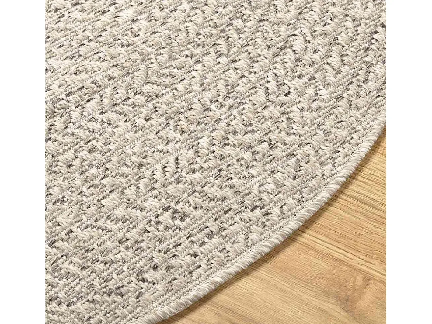 Alfombra De Cocina-Alfombra PP color crema Blanco