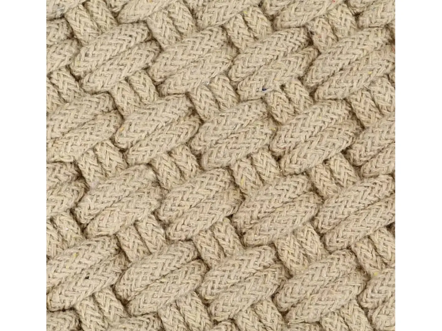 Clearance Alfombra rectangular algodón natural 120x180 cm ES46106 Marru00f3n