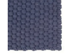 Alfombra De Salón-Alfombra rectangular algodón marino 180x250 cm ES77441 Azul
