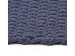 Alfombra De Salón-Alfombra rectangular algodón marino 180x250 cm ES77441 Azul