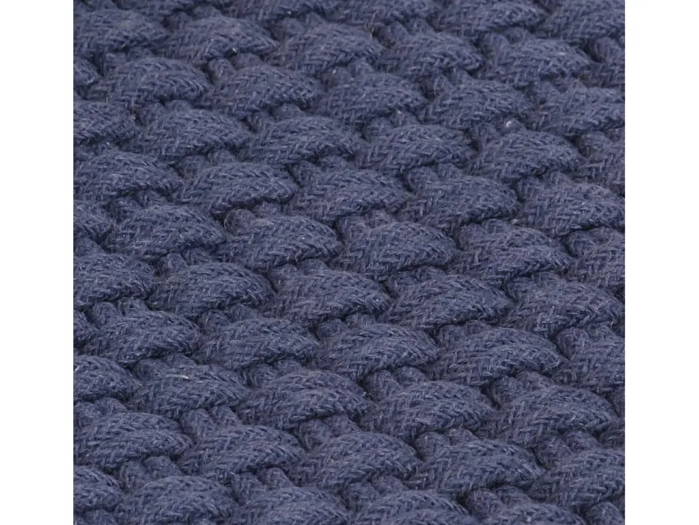 Alfombra De Cocina-Alfombra rectangular marino 160x230 cm algodón Azul