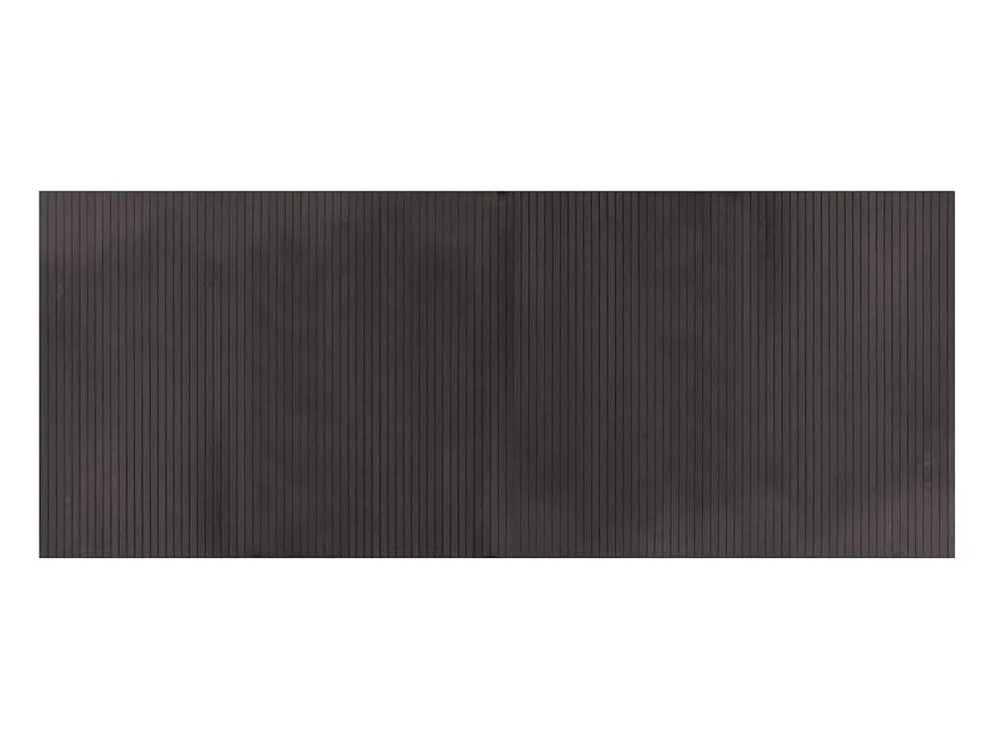 Clicnbuy Alfombra rectangular bambú marrón oscuro 80x200 cm Marru00f3n Hot