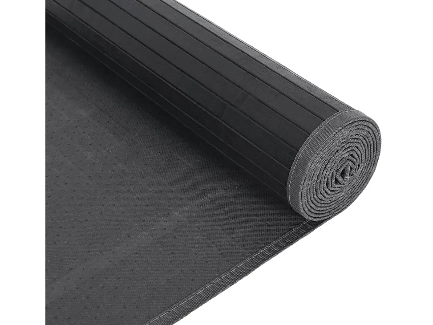 Clicnbuy Alfombra De Salón-Alfombra rectangular bambú 80x1000 cm Gris
