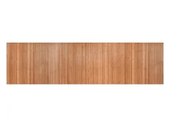 Clicnbuy Alfombra rectangular bambú color natural 80x300 cm Marru00f3n Clearance