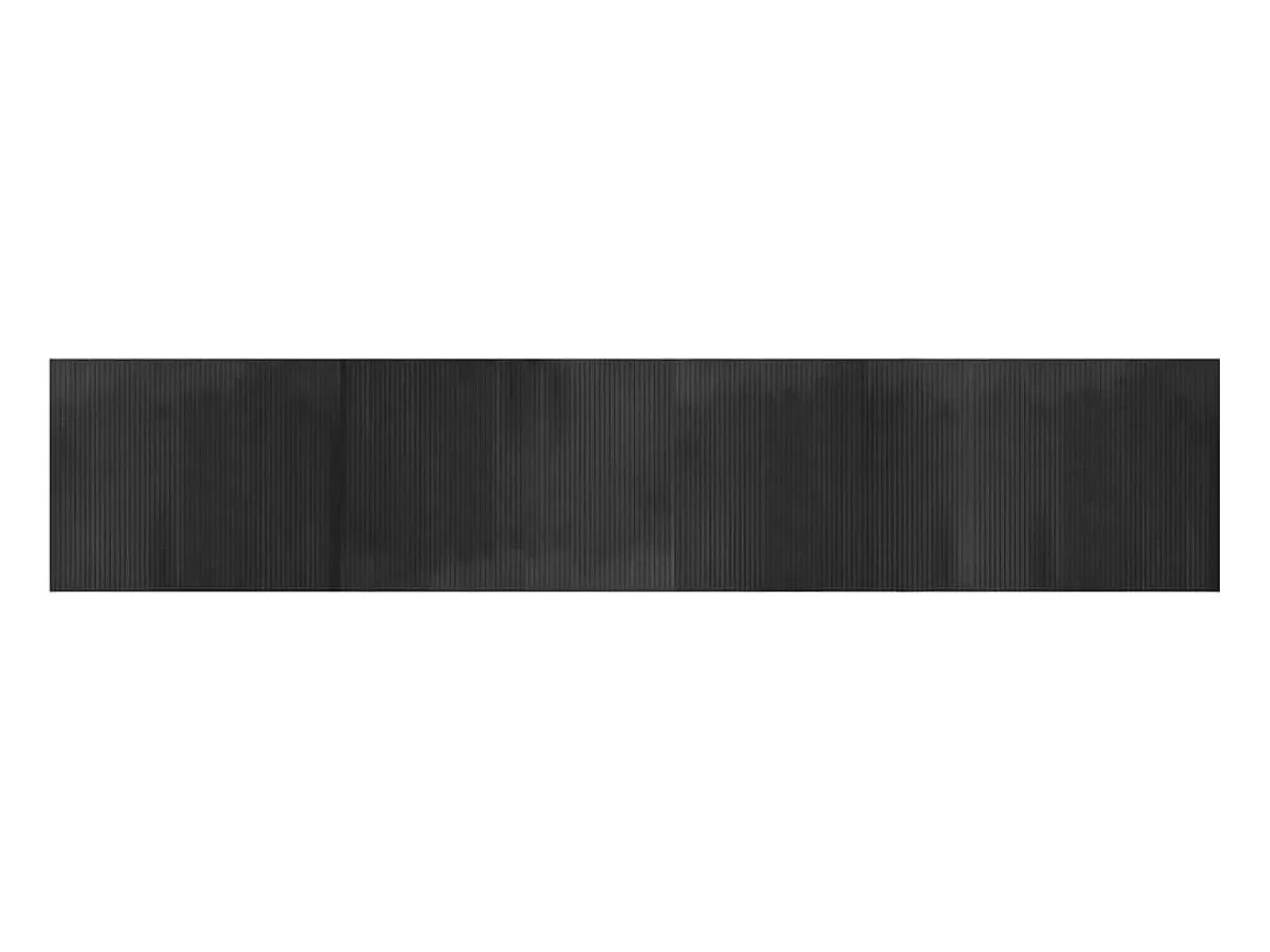 New Clicnbuy Alfombra rectangular bambú 80x400 cm Gris