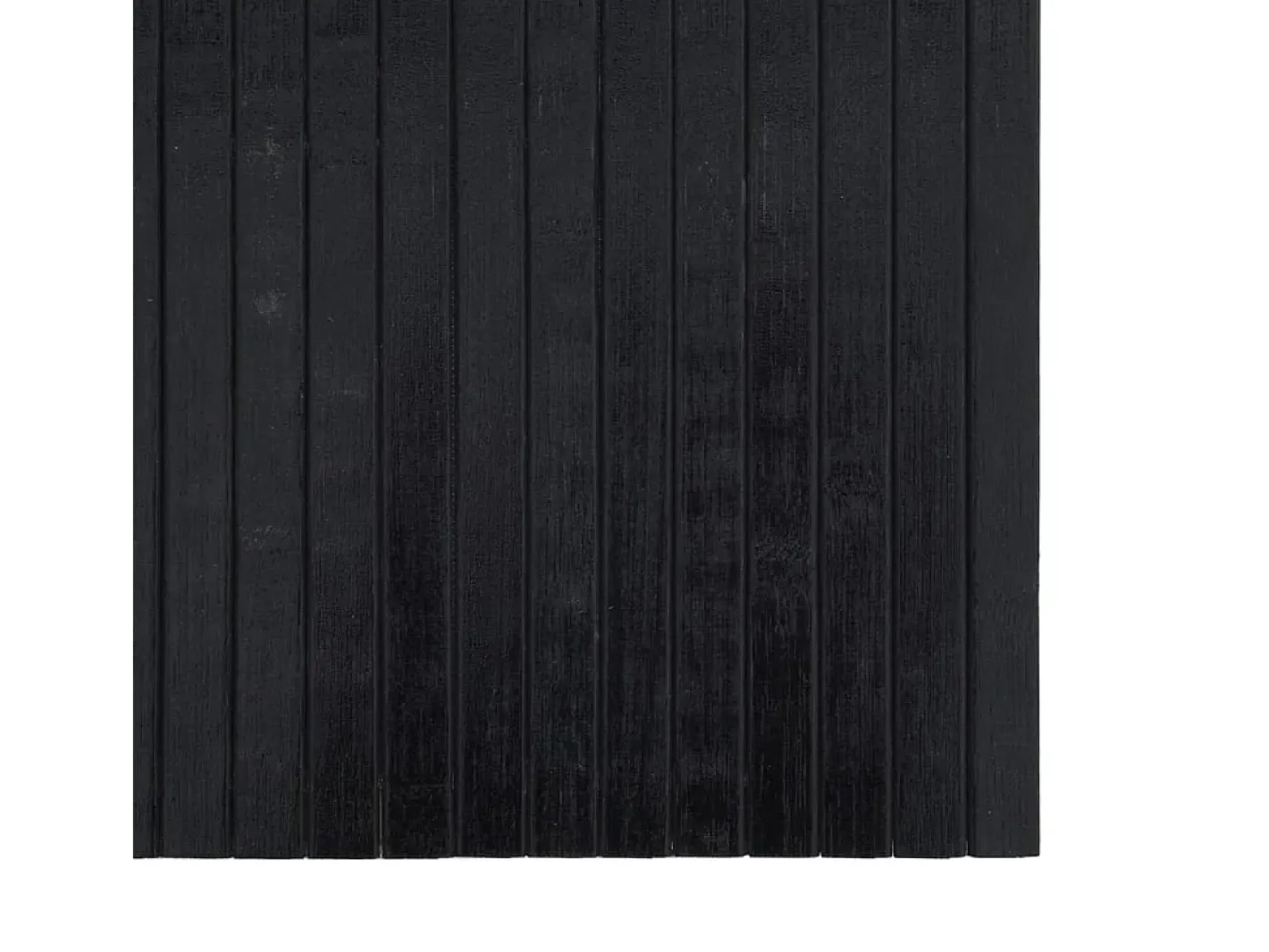 Outlet Clicnbuy Alfombra rectangular bambú 100x500 cm Negro