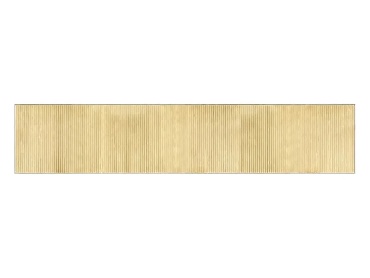 Clicnbuy Alfombra rectangular bambú color natural claro 60x300 cm Beige Best