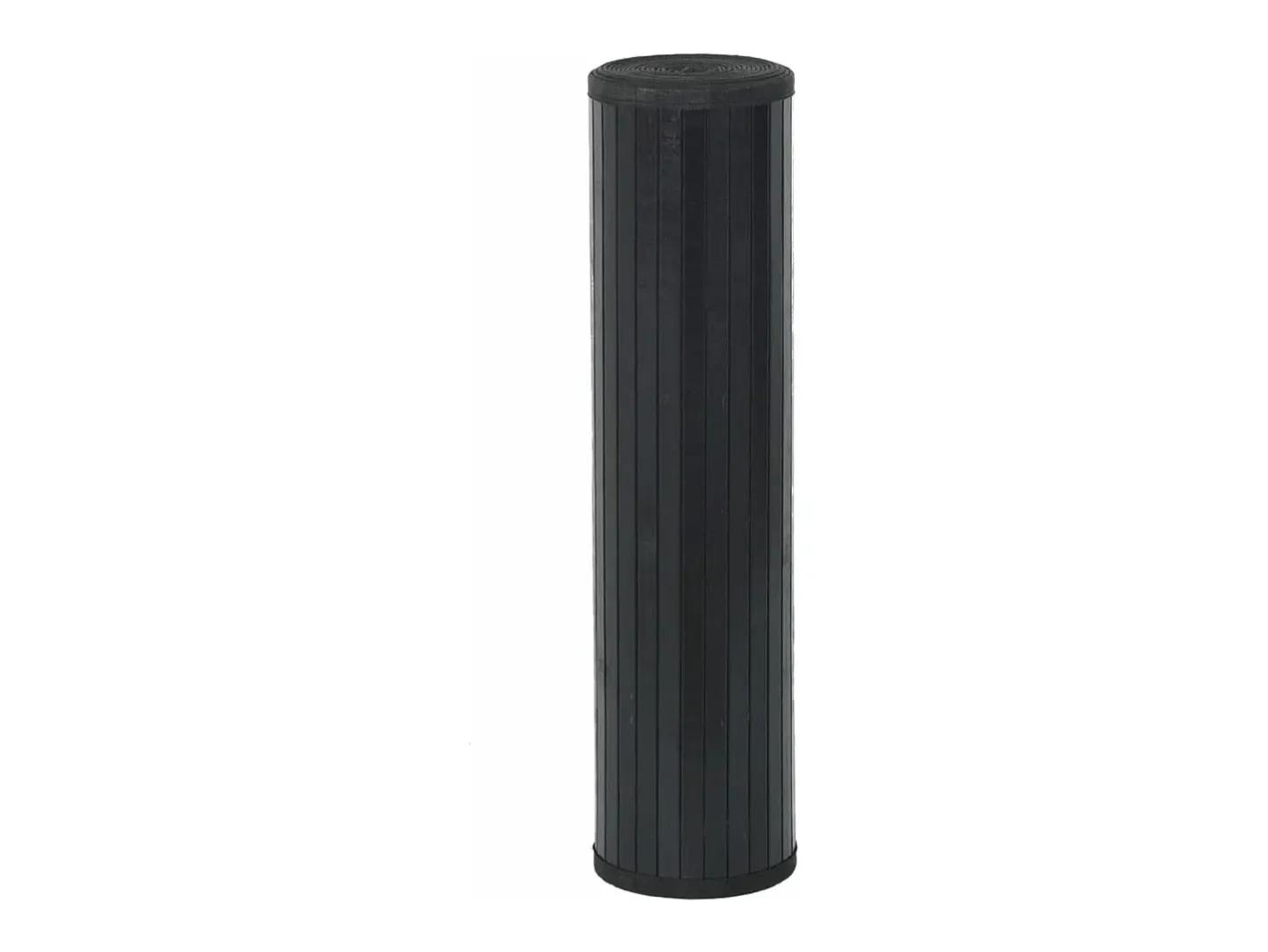 Clicnbuy Alfombra rectangular bambú 60x1000 cm Negro New