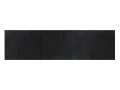 Clicnbuy Alfombra De Salón-Alfombra rectangular bambú 80x300 cm Negro