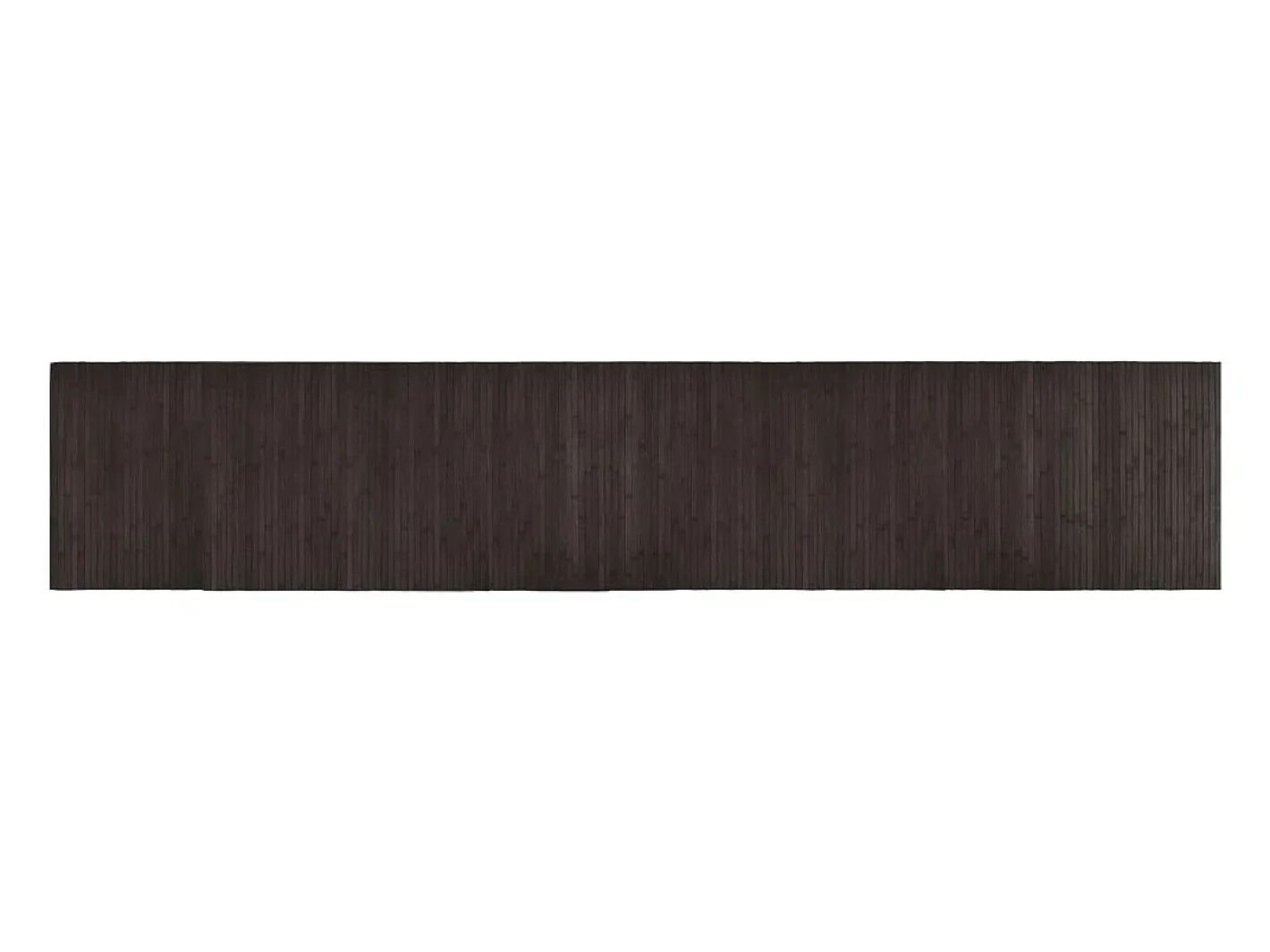 Clicnbuy Alfombra De Salón-Alfombra rectangular bambú marrón oscuro 60x300 cm Marru00f3n