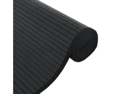Clicnbuy Alfombra rectangular bambú 100x300 cm Negro Clearance