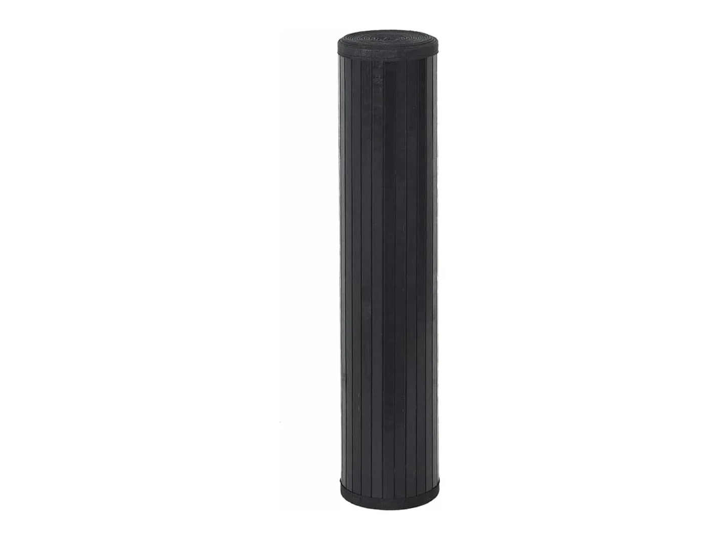 Clicnbuy Alfombra rectangular bambú 100x300 cm Negro Clearance