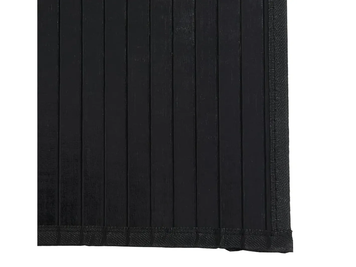 Clicnbuy Alfombra rectangular bambú 100x300 cm Negro Clearance