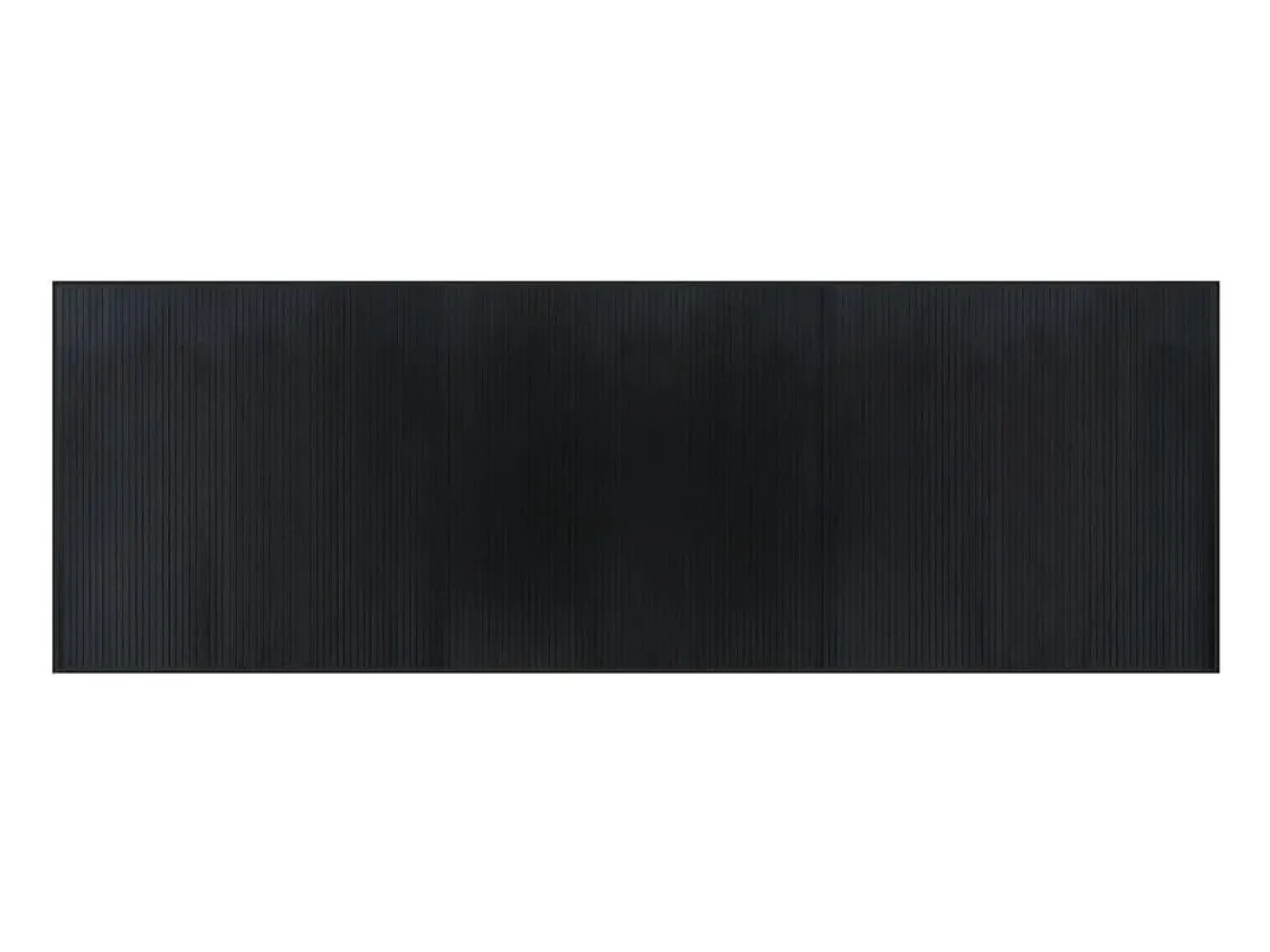 Clicnbuy Alfombra rectangular bambú 100x300 cm Negro Clearance