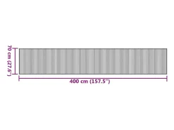 Best Clicnbuy Alfombra rectangular bambú marrón oscuro 70x400 cm Marru00f3n