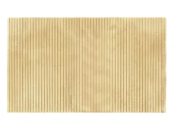 New Clicnbuy Alfombra rectangular bambú color natural claro 60x100 cm Beige