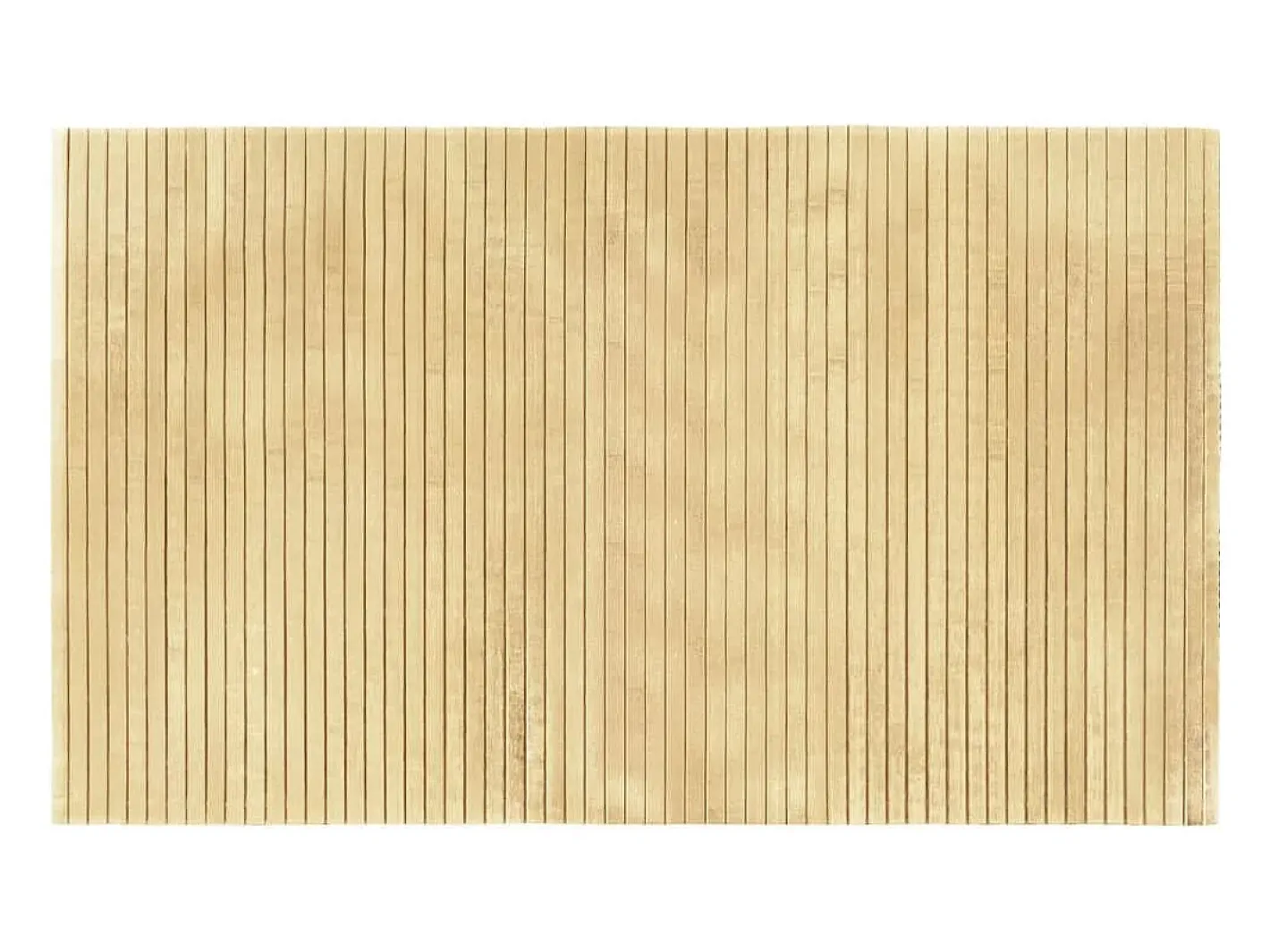 New Clicnbuy Alfombra rectangular bambú color natural claro 60x100 cm Beige