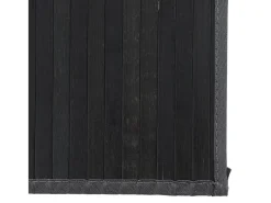 Clicnbuy Alfombra rectangular bambú 80x1000 cm Negro