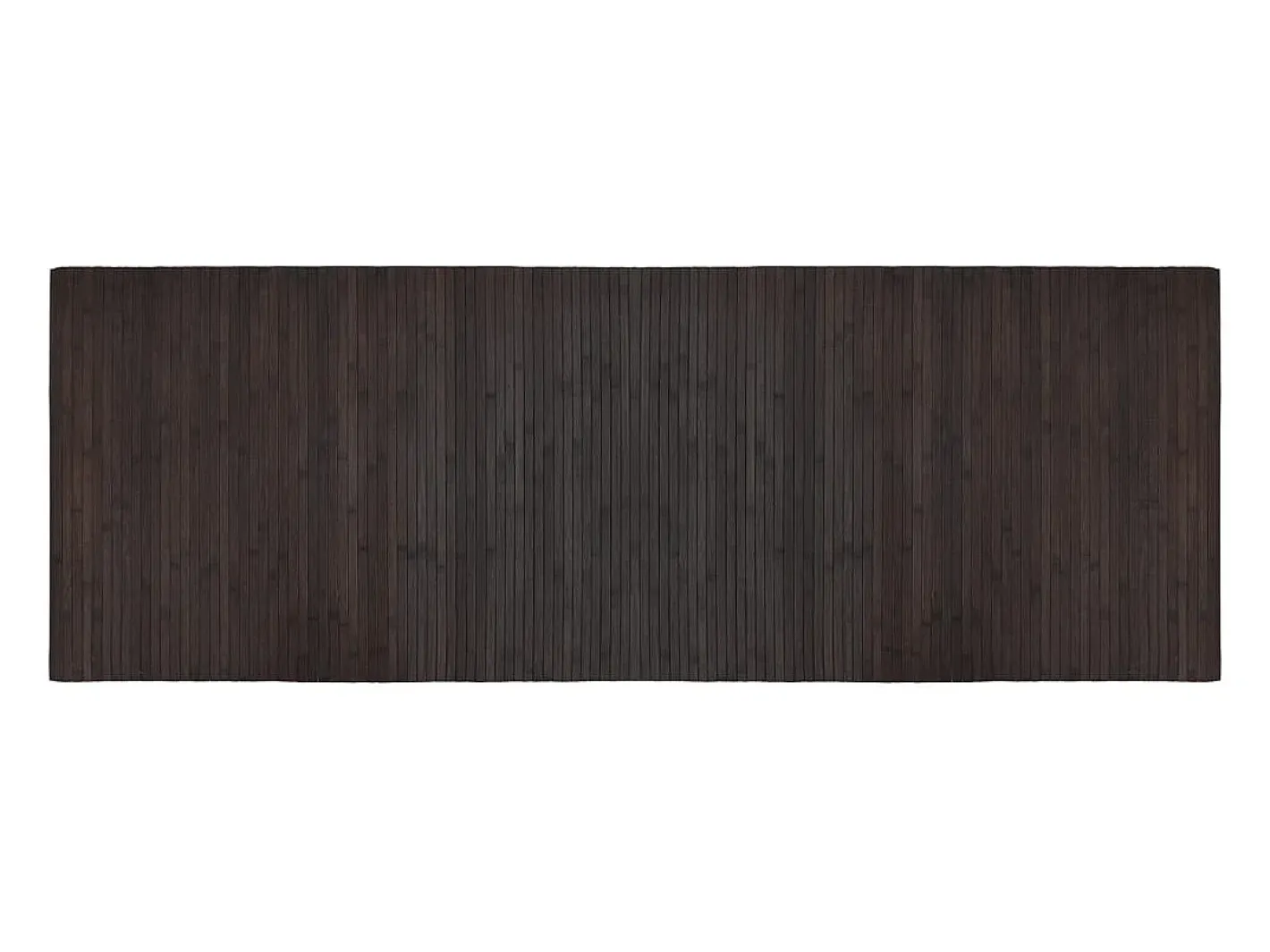 Online Clicnbuy Alfombra rectangular bambú marrón oscuro 70x200 cm Marru00f3n