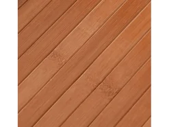 Clicnbuy Alfombra De Salón-Alfombra rectangular bambú marrón 70x200 cm Marru00f3n