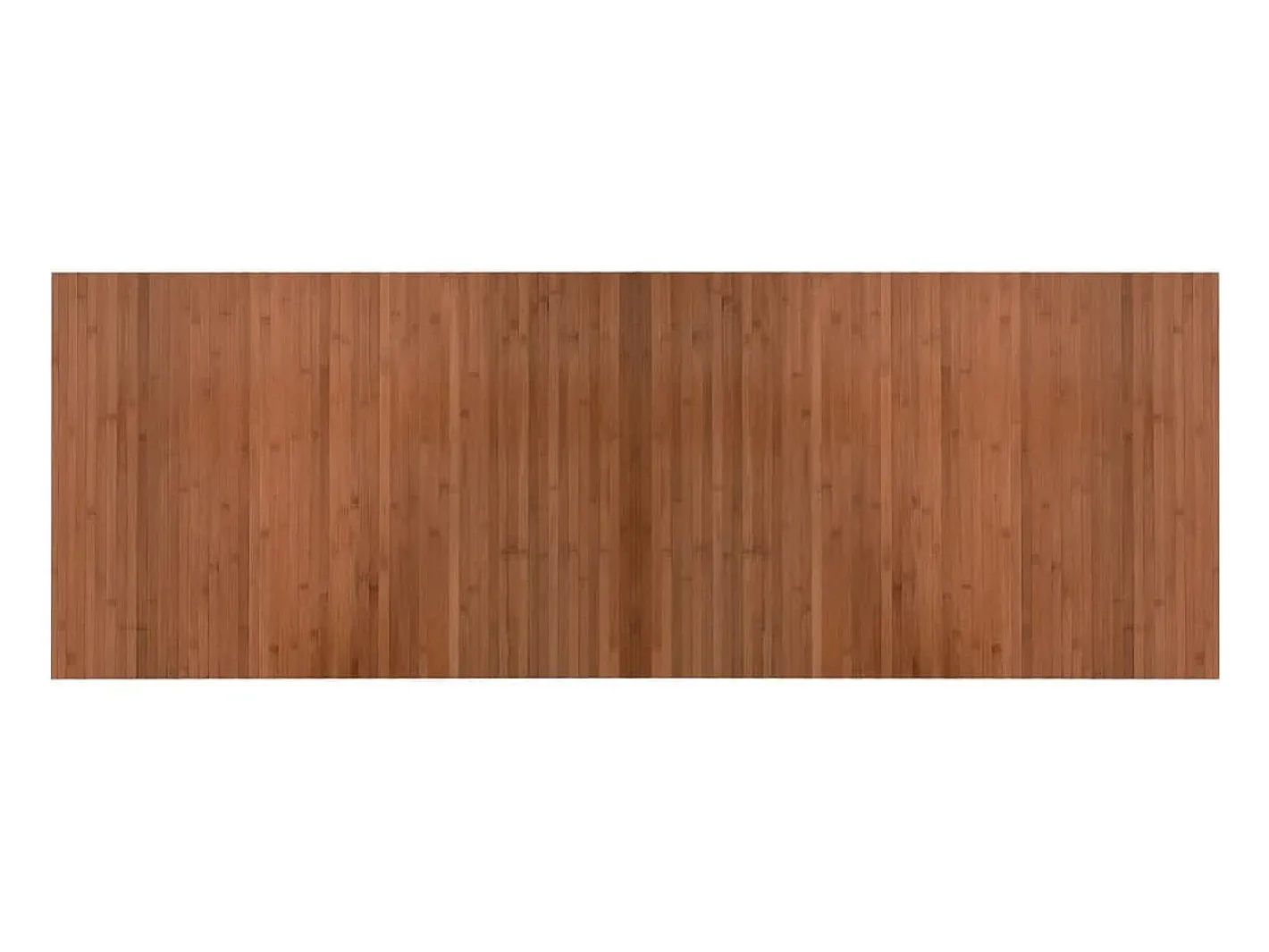 Clicnbuy Alfombra rectangular bambú marrón 70x200 cm Marru00f3n Clearance