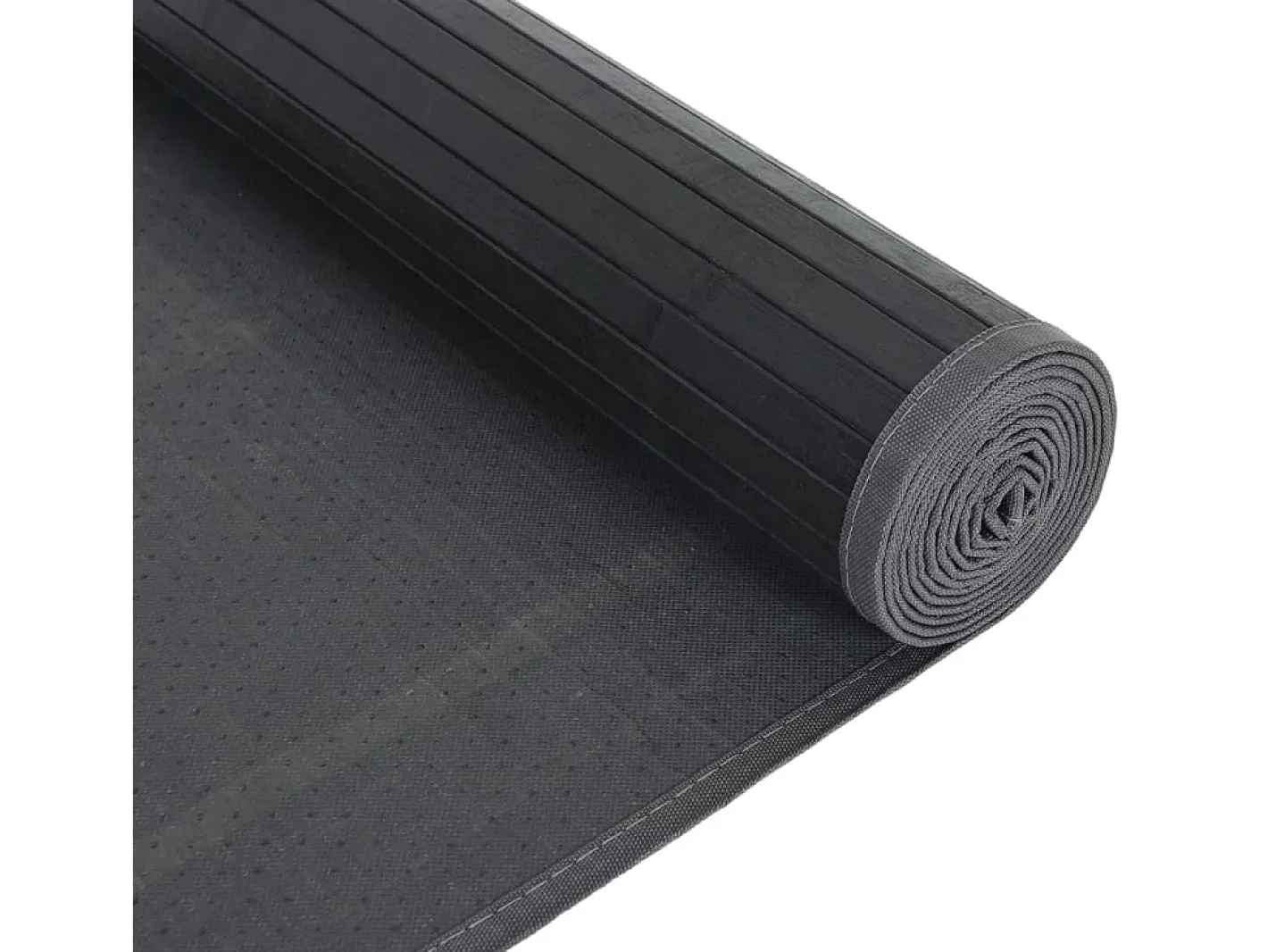 Clicnbuy Alfombra De Salón-Alfombra rectangular bambú 80x200 cm Gris