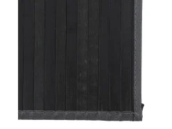 Clicnbuy Alfombra De Salón-Alfombra rectangular bambú 80x200 cm Gris