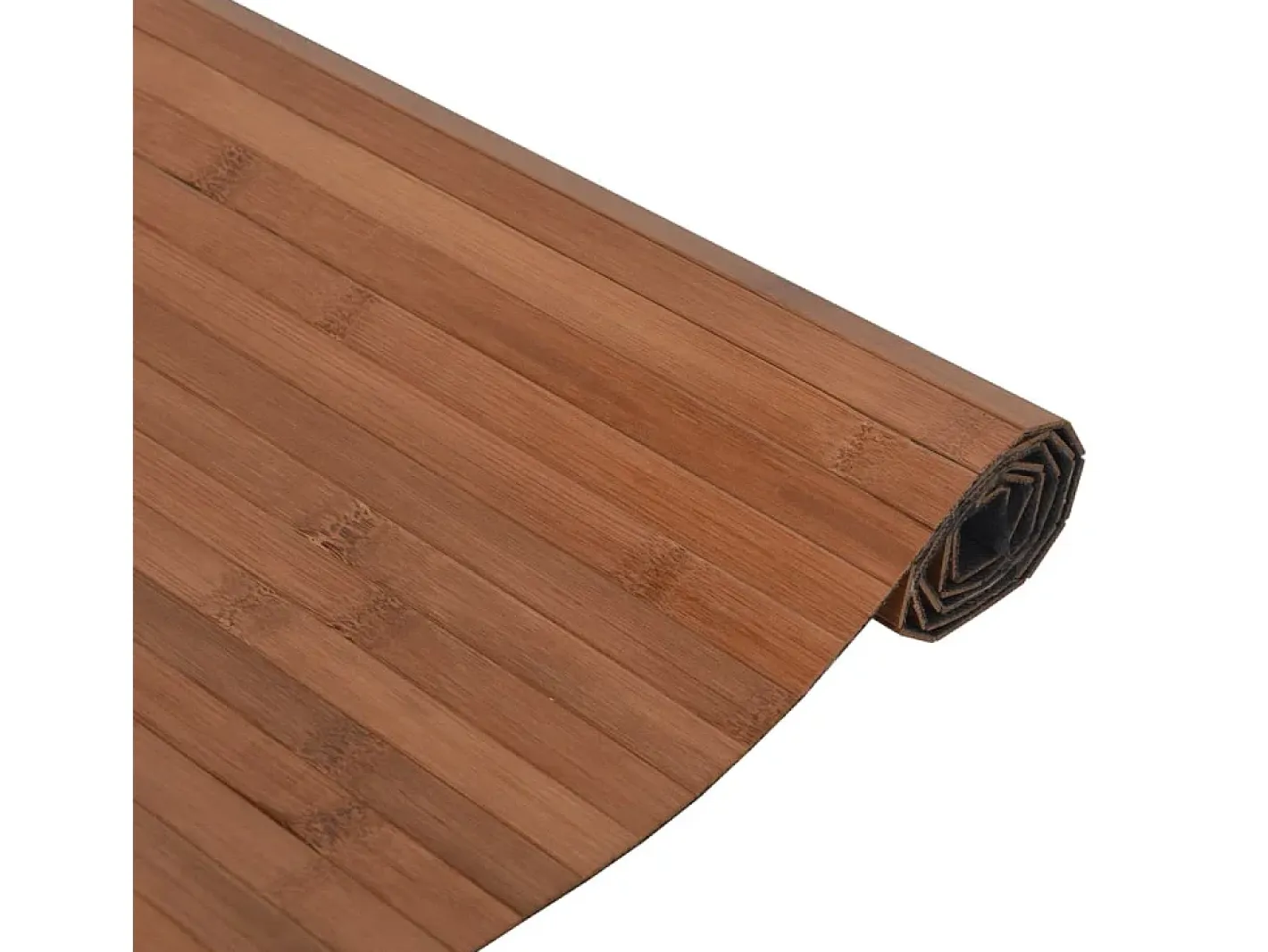 Outlet Clicnbuy Alfombra rectangular bambú marrón 60x300 cm Marru00f3n