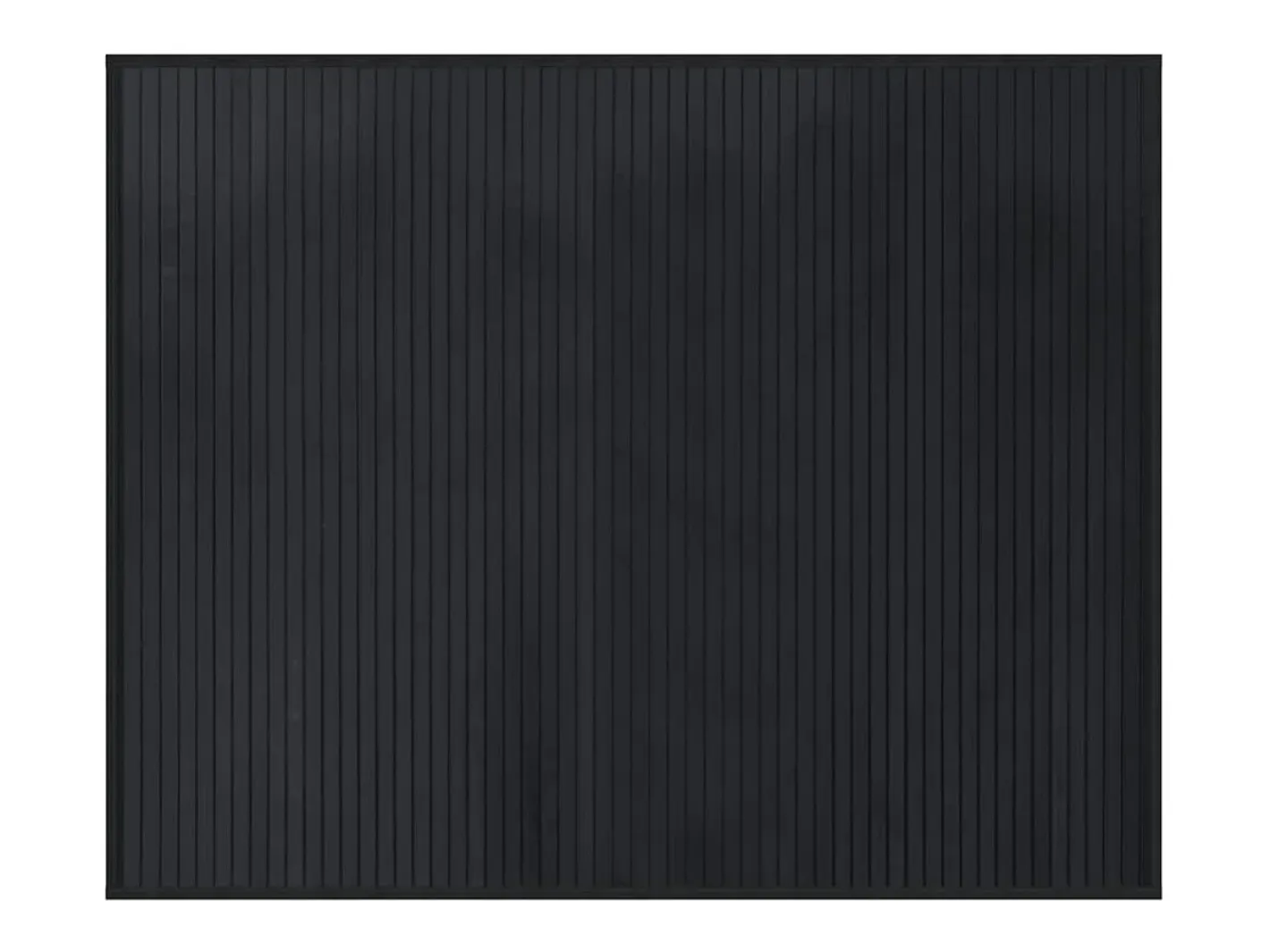 Clicnbuy Alfombra rectangular bambú 80x100 cm Negro