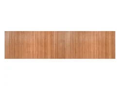 New Clicnbuy Alfombra rectangular bambú color natural 100x400 cm Marru00f3n