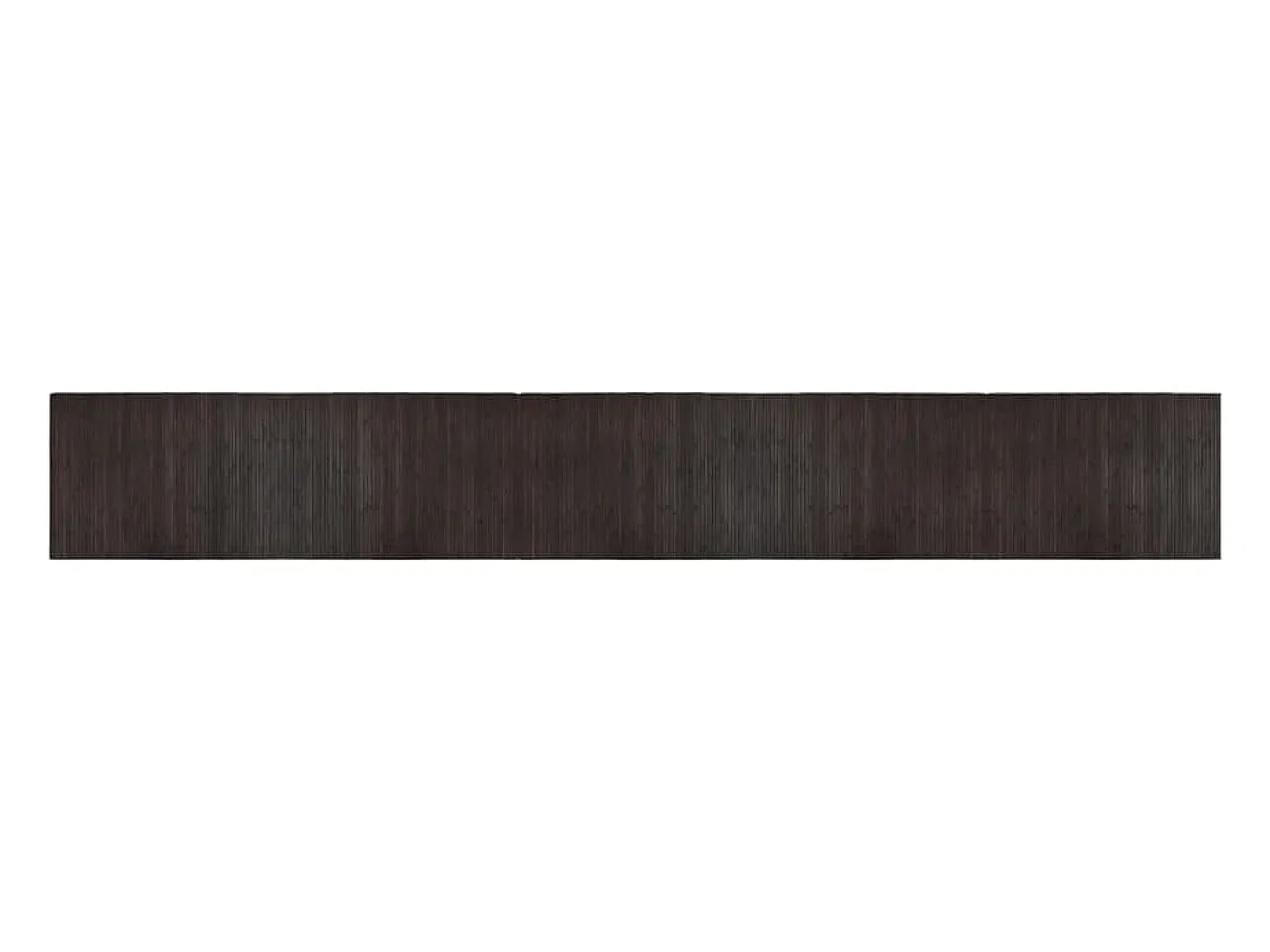 Clicnbuy Alfombra De Salón-Alfombra rectangular bambú marrón oscuro 70x500 cm Marru00f3n