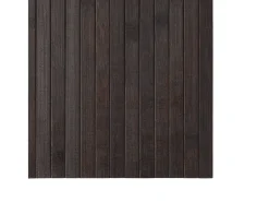 Clicnbuy Alfombra De Salón-Alfombra rectangular bambú marrón oscuro 100x300 cm Marru00f3n