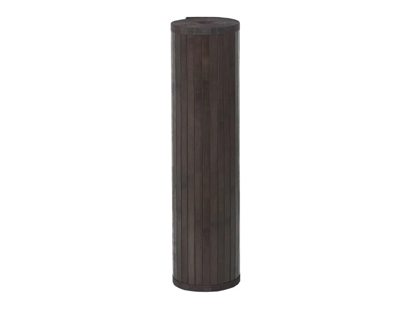 Clicnbuy Alfombra De Salón-Alfombra rectangular bambú marrón oscuro 60x100 cm Marru00f3n