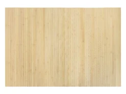 Clicnbuy Alfombra De Salón-Alfombra rectangular bambú color natural claro 70x100 cm Beige