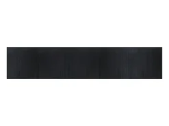 Clicnbuy Alfombra rectangular bambú 100x500 cm Negro Online
