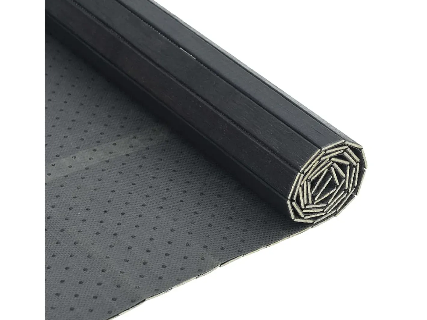 Clicnbuy Alfombra rectangular bambú 70x500 cm Gris Sale