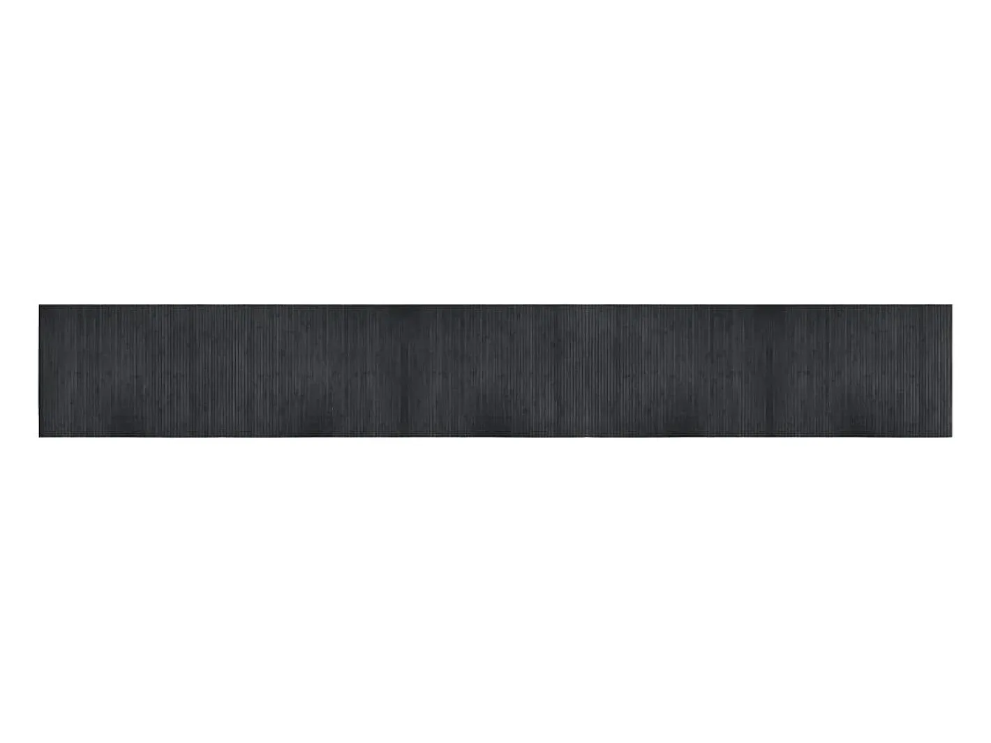 Clicnbuy Alfombra rectangular bambú 70x500 cm Gris Sale