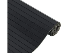 Outlet Clicnbuy Alfombra rectangular bambú 70x500 cm Negro