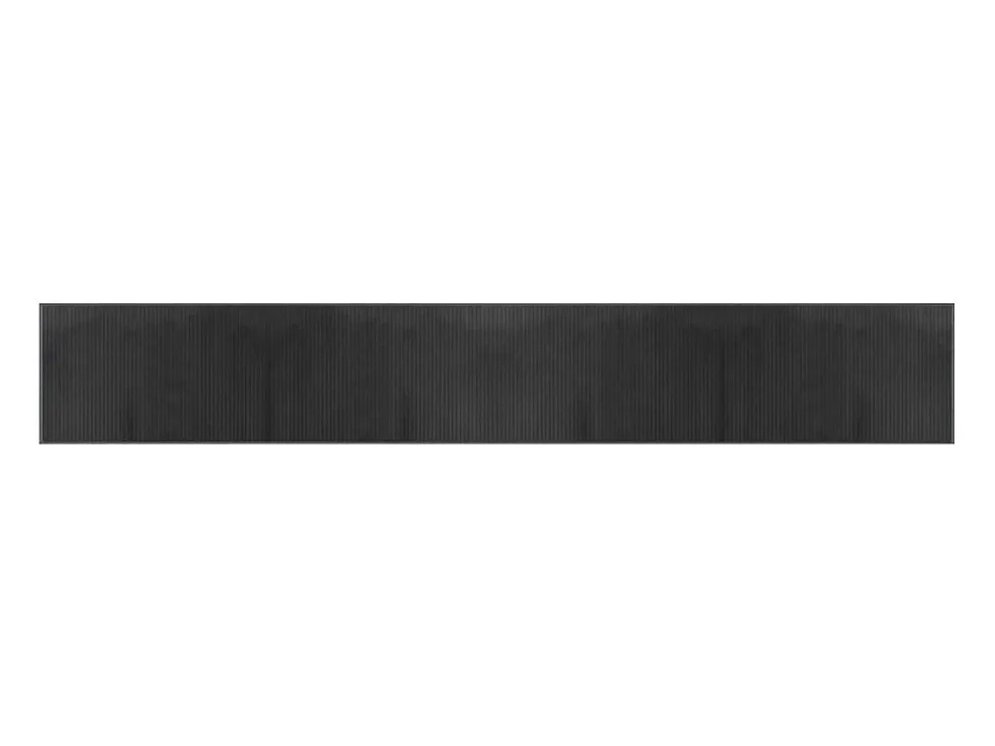Clicnbuy Alfombra rectangular bambú 60x400 cm Gris